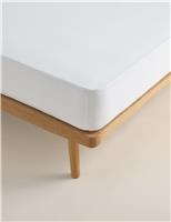 M&S Pure Cotton Waterproof Mattress Protector White