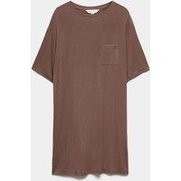Autograph Pocket Detail Nightshirt Medium Brown