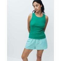 M&S Cotton Modal Ribbed Vest Emerald