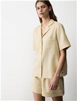 Pure Linen Revere Shortie Pyjama Set