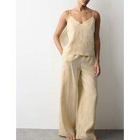 Autograph Pure Linen Cami Pyjama Set Dark Calico