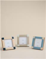 Set of 3 Check Photo Frames 3x3 inch