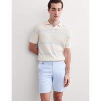 JAEGER Italian Cotton Shorts Soft Blue