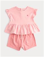 Pure Cotton Jersey Top & Short Outfit (0-5 Yrs)