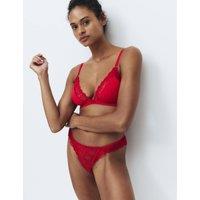 M&S Ida Lace Non Wired Bralette (A-E) Red