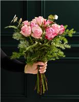 Purple Rose & Eucalyptus Posy