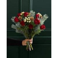 M&S Flower Market Festive Red Rose & Hypericum Bouquet