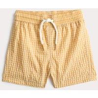 M&S Gingham Seersucker Swim Shorts (0-3 Yrs) Yellow