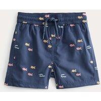 M&S Fish Embroidered Navy Swim Shorts (0-5 Yrs) Navy Mix