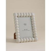 M&S Bobbin Photo Frame 5x7 inch White