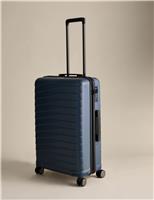M&S Oslo 4 Wheel Hard Shell Medium Suitcase Navy
