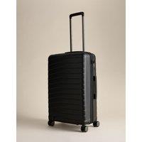 M&S Oslo 4 Wheel Hard Shell Medium Suitcase Black