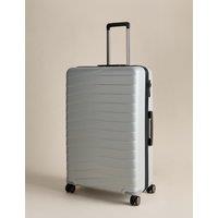 M&S Oslo 4 Wheel Hard Shell Large Suitcase Silver Mix