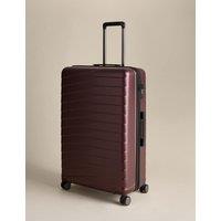 M&S Oslo 4 Wheel Hard Shell Large Suitcase Burgundy