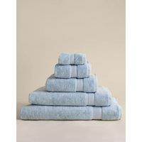 M&S Super Soft Pure Cotton Towel Pale Blue