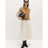 M&S Pleat Front Culottes Ivory