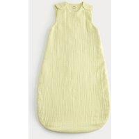 M&S Pure Cotton Textured 1.5 Tog Sleeping Bag (0-3 Yrs) Chartreuse