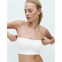 M&S Seamless Non Wired Bandeau Bra White/White