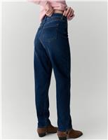 Per Una Girlfriend Mid Rise Turn Up Jeans with Lyocell Light Indigo