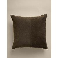 M&S Pure Cotton Washed Cord Cushion Khaki
