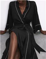 Autograph Satin Long Wrap Ivory