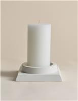 Block Ceramic Pillar Candle Holder