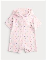 Pure Cotton Spotty Towelling All in One (0-3 Yrs)