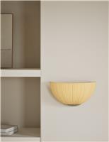 Pleated Fabric Flush Wall Light