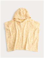 Pure Cotton Ditsy Floral Towel Poncho (0-3 Yrs)