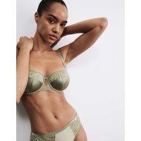 Rosie Silk Wired Balcony Bra (A-E) Olive