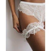 Rosie Forget Me Not Garter Ivory