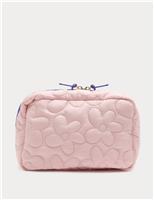 Quilted Floral Make Up Bag