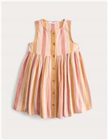 Cotton Rich Woven Striped Dress (2-10 Years)