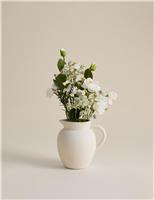 Artificial Floral Arrangement in Ceramic Jug