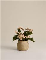 Artificial Dried Summer Arrangement in Ceramic Vase