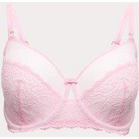 M&S Ida Lace Wired Minimiser Bra (C-G) Pink Sorbet
