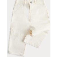 M&S Pure Cotton Carpenter Jeans (0-5 Yrs) Ecru