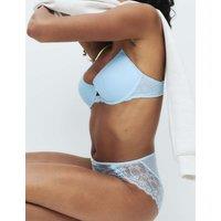 M&S Ida Lace Wired Demi Cup Bra (A-E) Blue Tint