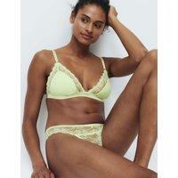 M&S Ida Lace Non Wired Bralette (A-E) Light Apple