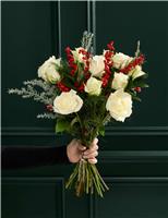 Avalanche Rose & Blue Prince Bouquet