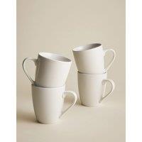 M&S 4 Pack Everyday Mugs White