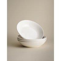 M&S 4 Pack Everyday Pasta Bowls White
