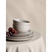 M&S 12 Piece Everyday Dinner Set Natural