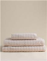 Pure Cotton Popcorn Stripe Towel