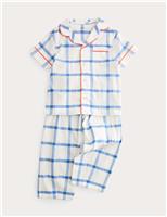 Woven Checked Revere Pyjamas (9 Mths-8 Yrs)
