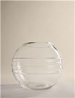 Textured Globe Glass Vase