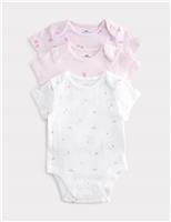3 Pack Pure Cotton Printed Bodysuits (6lbs-3 Yrs)