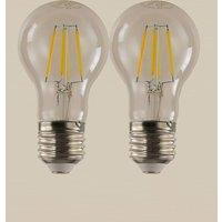 M&S 2 Pack 4W E27 GLS LED Light Bulbs Clear