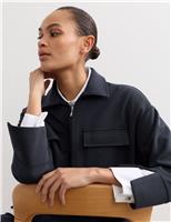 Jersey Overhead Patch Pocket Shirt with Wool