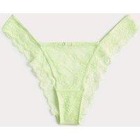 M&S Ida Lace High Waisted Miami Knickers Light Apple